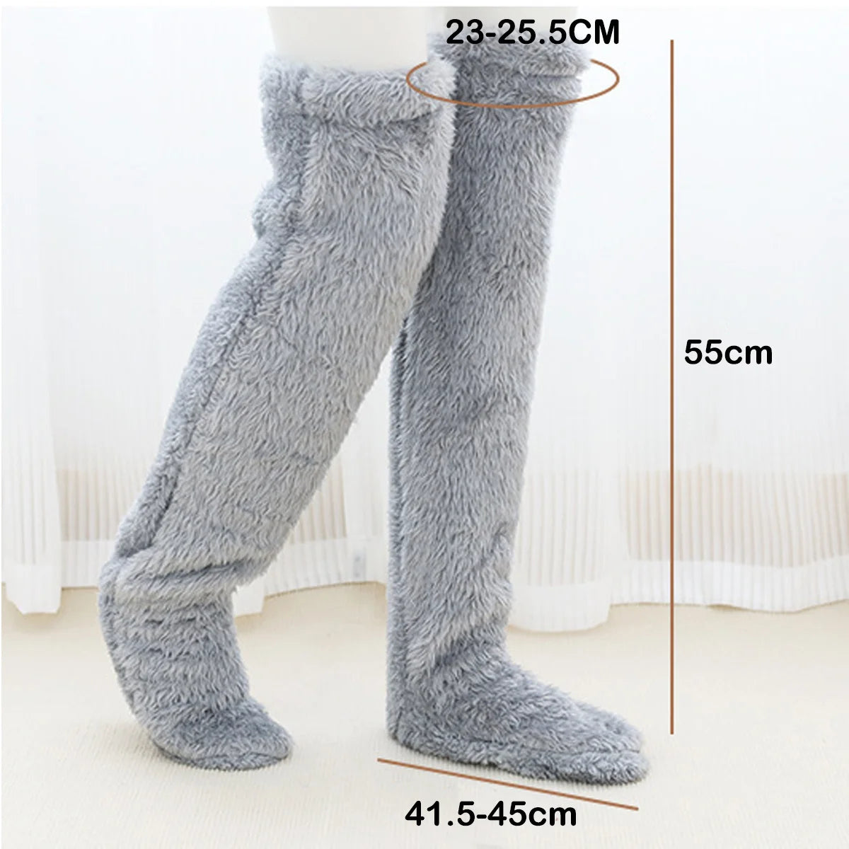 CozyFluff Over-Knee Fuzzy Socks